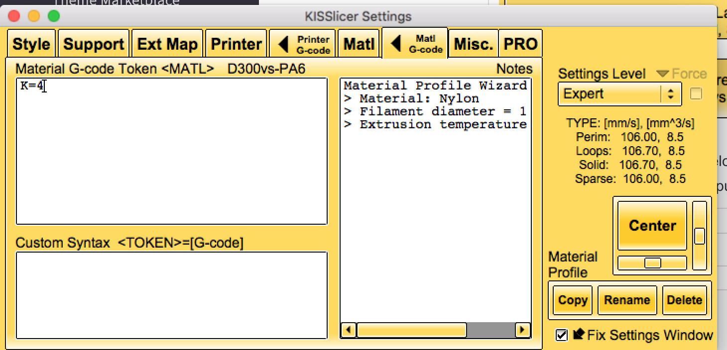How to set up Linear Advance in KISSlicer.
